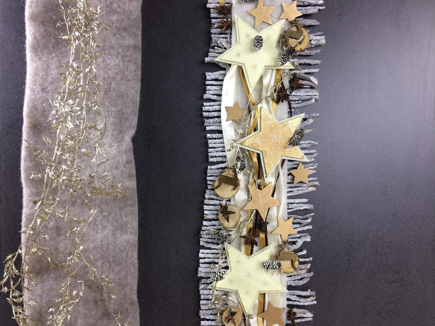 Weihnachten Advent Türdeko Türdekoration Wanddeko Wanddekoration Türkranz – handgemacht aus Seiden- und Kunstblumen, langlebig & pflegeleicht von SarahsFlowerStudio