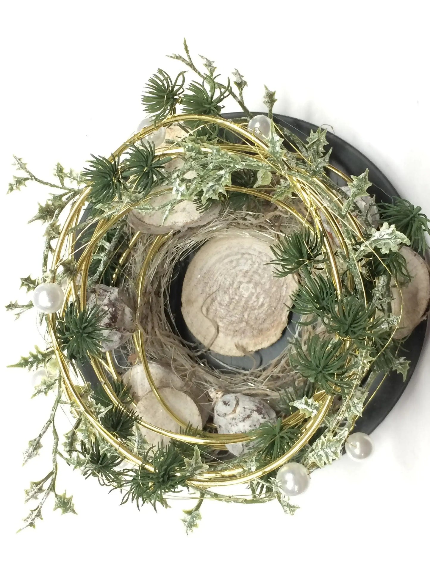 Grabgesteck Florales Windlicht Allerheiligen mit Kerze 20cm Grabdekoration Grabschmuck Allerheiligen – handgemacht aus Seiden- und Kunstblumen, langlebig & pflegeleicht von SarahsFlowerStudio