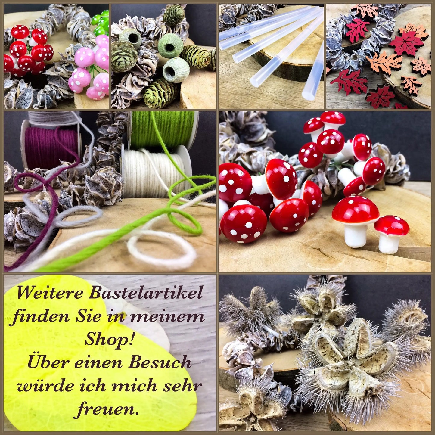 Zapfen groß 5 Stück Zapfen Weihnachten Weihnachtlich Hutzel Herbst herbstlich natürlich getrocknet gekalkt Zapfen Hutzel Herbst Weihnachten – handgemacht aus Seiden- und Kunstblumen, langlebig & pflegeleicht von SarahsFlowerStudio