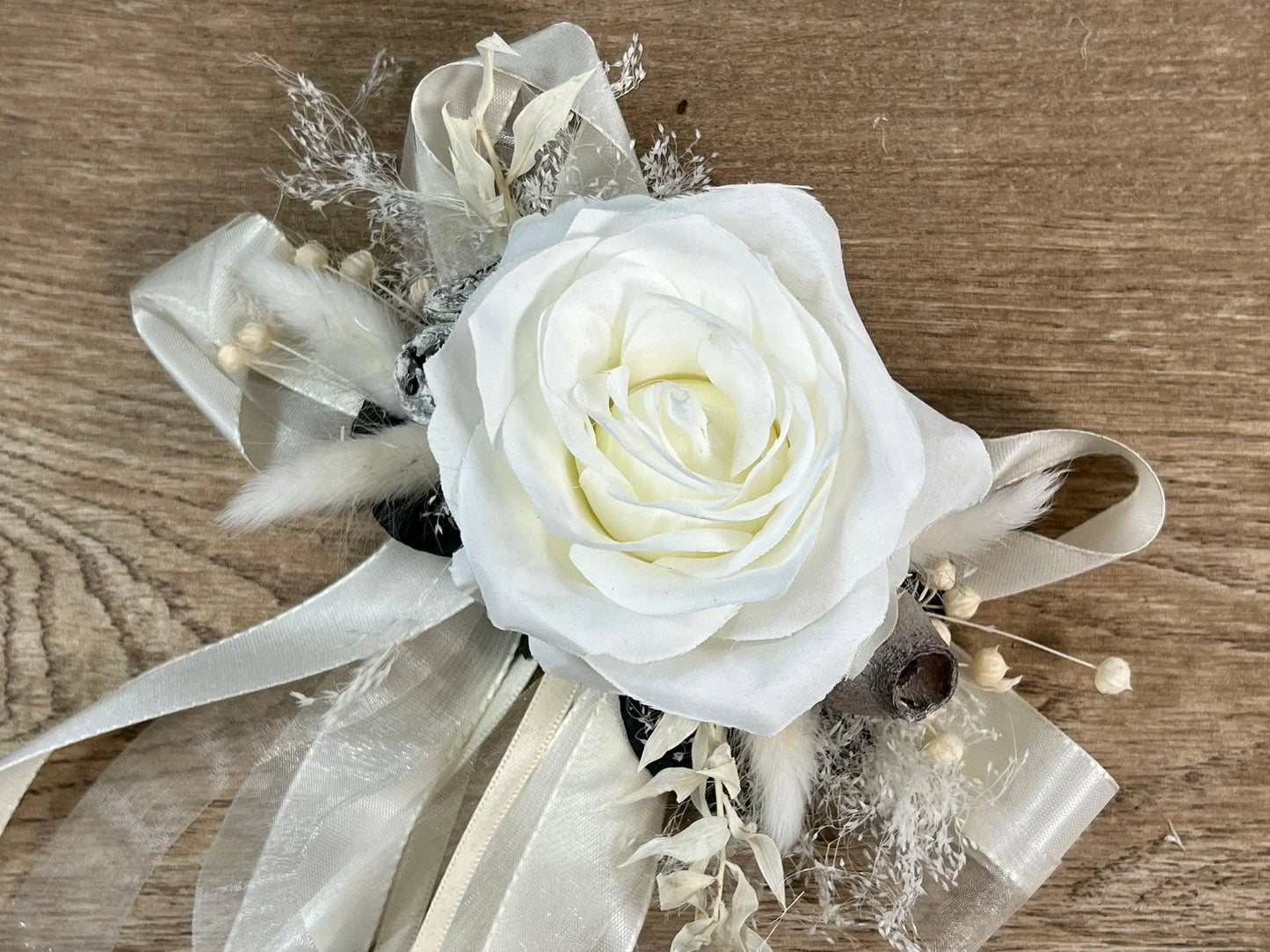 2 Autoschleifen für Seitenspiegel Trockenblumen Seidenblumen Kirchenbank in Wunschfarbe große Schleife Dekoration Rose – handgemacht aus Seiden- und Kunstblumen, langlebig & pflegeleicht von SarahsFlowerStudio