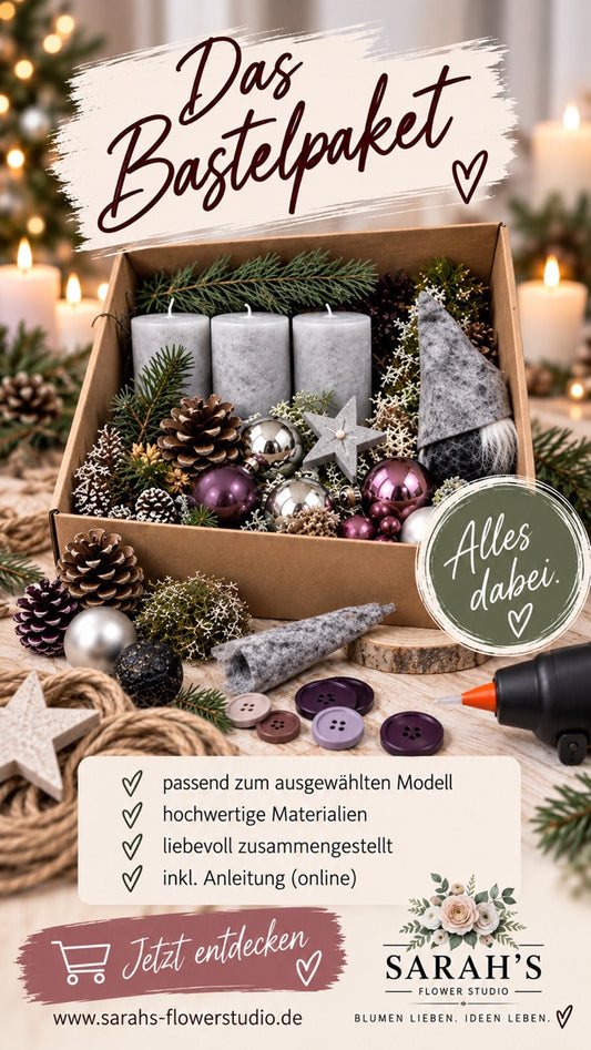 Bastelpaket von SarahsFlowerStudio – aussuchen, auspacken und selber kreativ werden