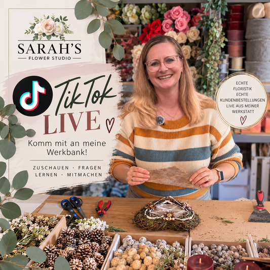 TikTok Live bei SarahsFlowerStudio – mein Blumenladen wird digital
