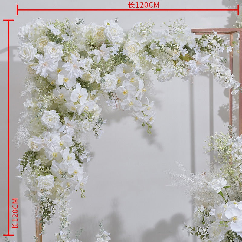 Premium Kunstblumen Gesteck in Weiß und Creme – mehrlagiges Seidenblumen-Arrangement mit beeindruckender Tiefe