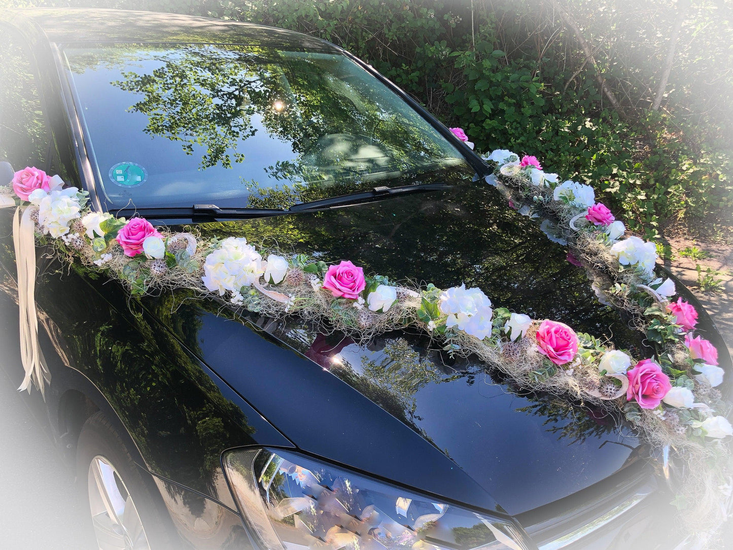 Exquisite Handgefertigte Autogirlande für Ihre Hochzeitsdekoration