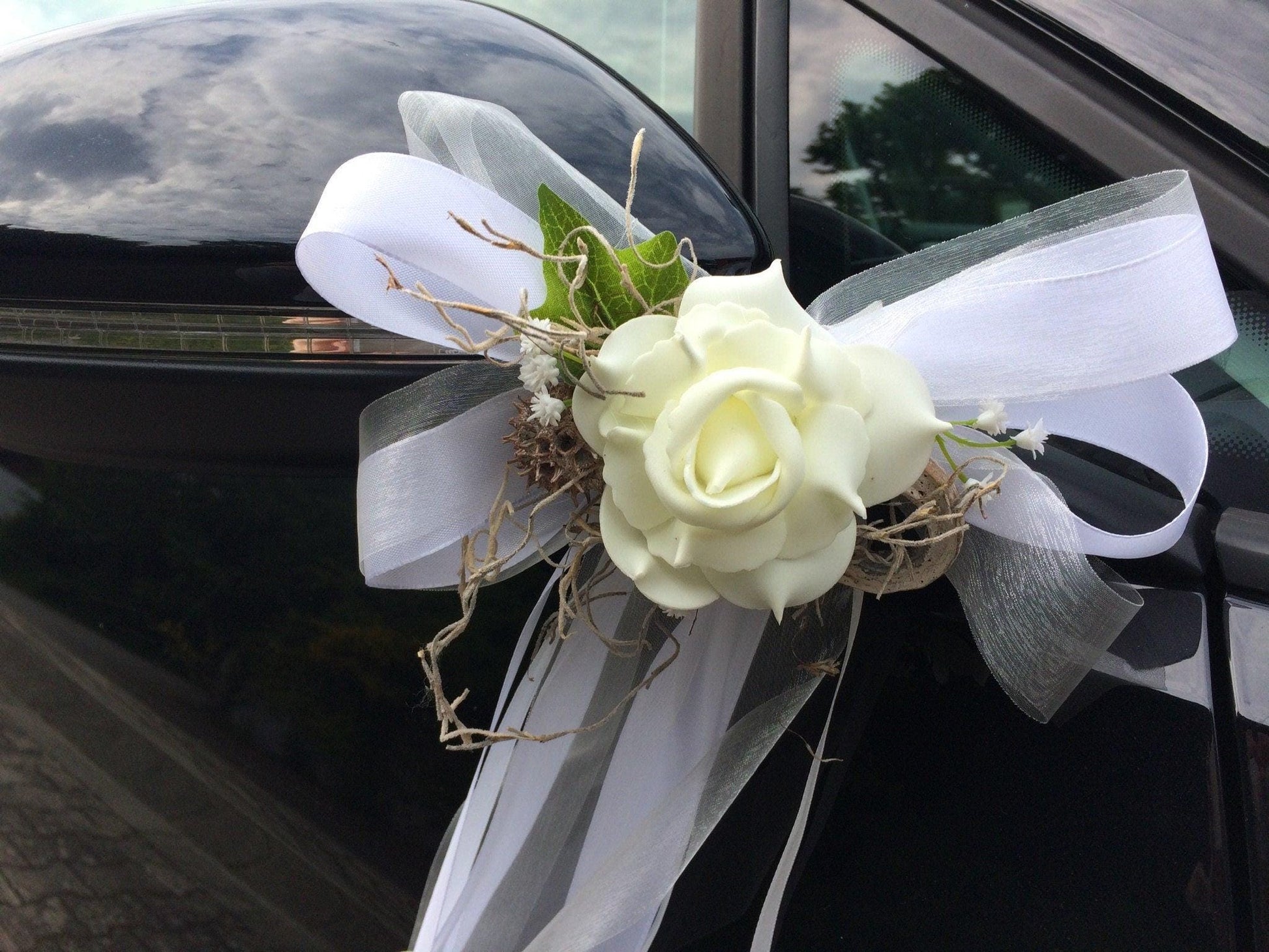 Handarbeit, Florist, Seidenblumen, Künstliche Blumen und Pflanzen, Hochzeit, Grabgestecke, Autogesteck Herz Hochzeit, Trockenblumen, Event, Dekoration, Weihnachtsdekoration, Adventskranz, Weihnachten, Deko, Türkranz, Kranz, Gesteck, Blumen, Wedding No alt text