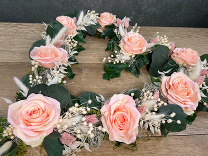 Autoschmuck Set 3 Teilig - Trockenblumen und Seidenblumen