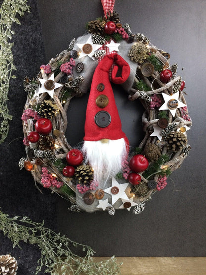 Advent 45cm Türkranz mit 40er LED - Einzigartige Weihnachtsdeko
