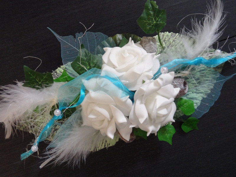 Tischgesteck Seidenblumen Wunschfarbe – Tischdeko Hochzeit und Event – Tischdekoration – SarahsFlowerStudio