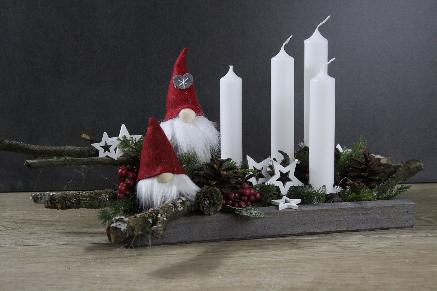 Weihnachtskranz – handgefertigt – Seidenblumen & Kunstblumen – SarahsFlowerStudio
