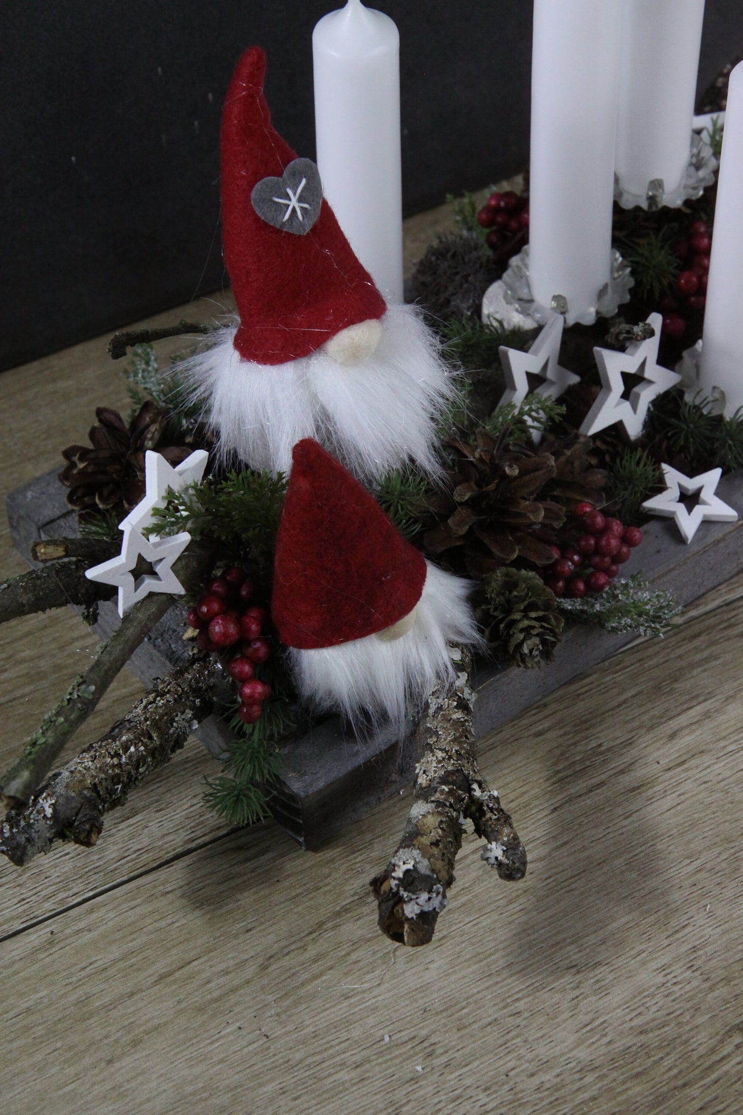 Weihnachtskranz – handgefertigt – Seidenblumen & Kunstblumen – SarahsFlowerStudio