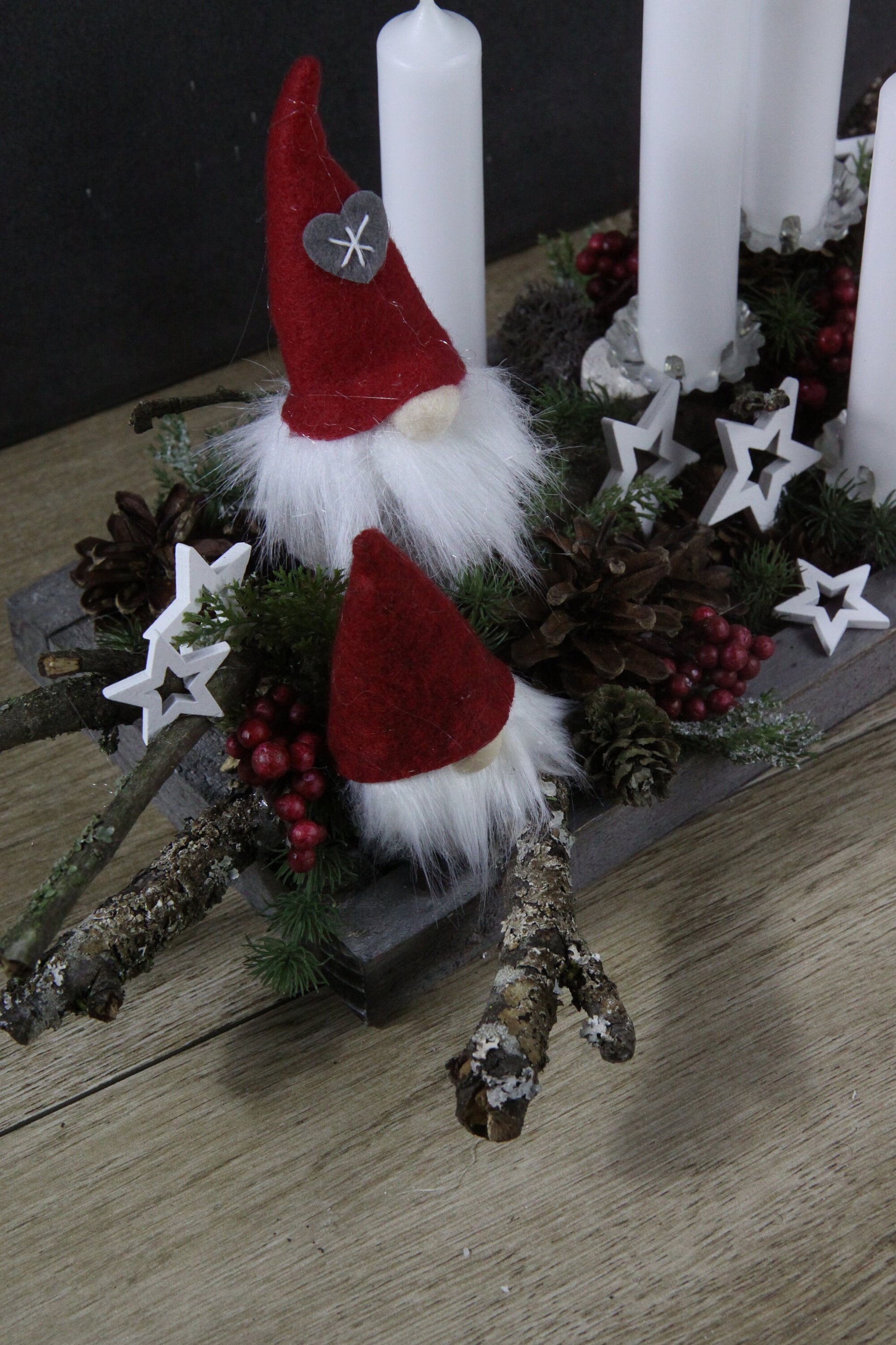 Weihnachtskranz – handgefertigt – Seidenblumen & Kunstblumen – SarahsFlowerStudio