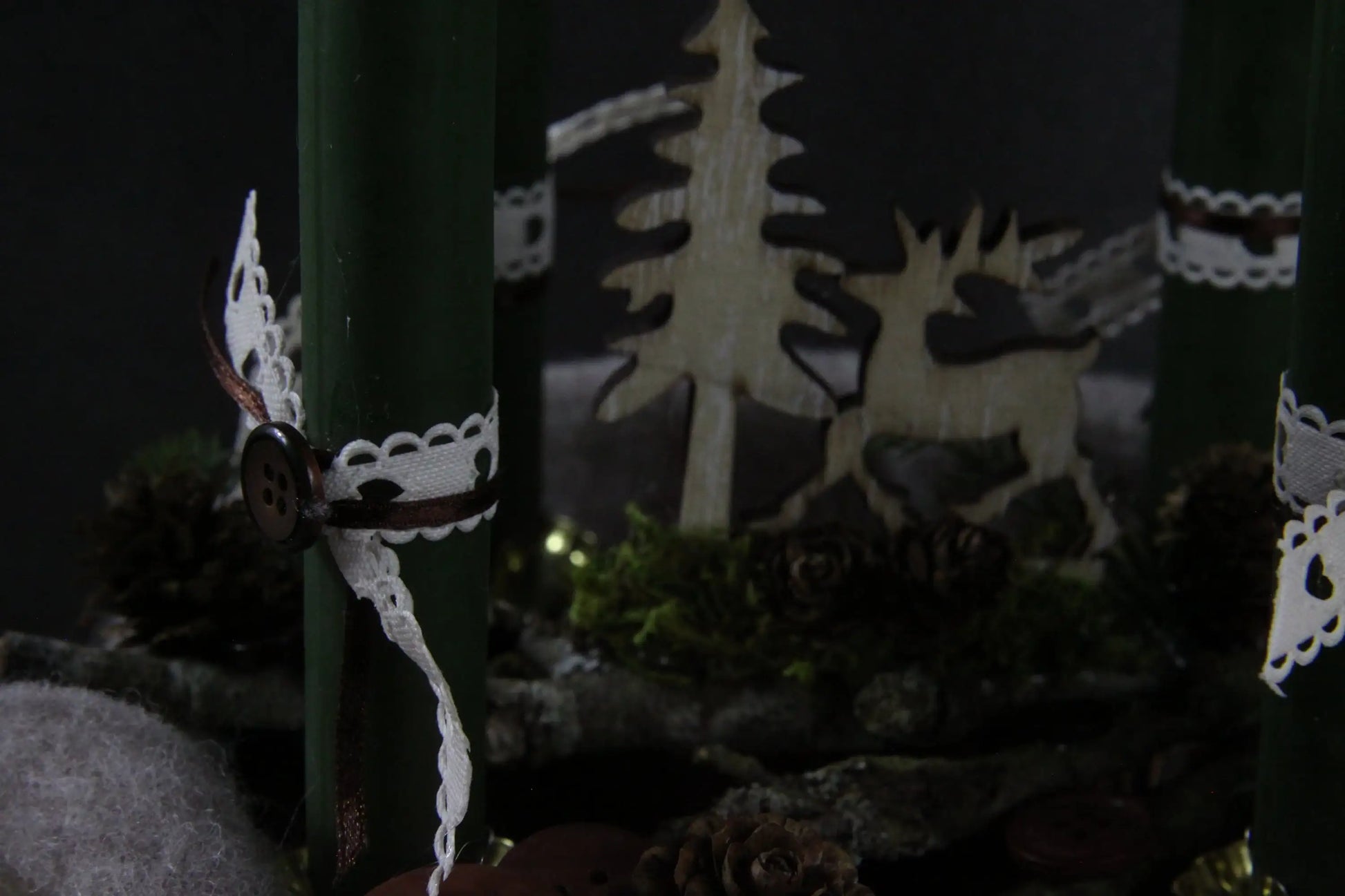 Adventskranz klassisch rund – stilvoll mehrjährig – Adventskranz – SarahsFlowerStudio