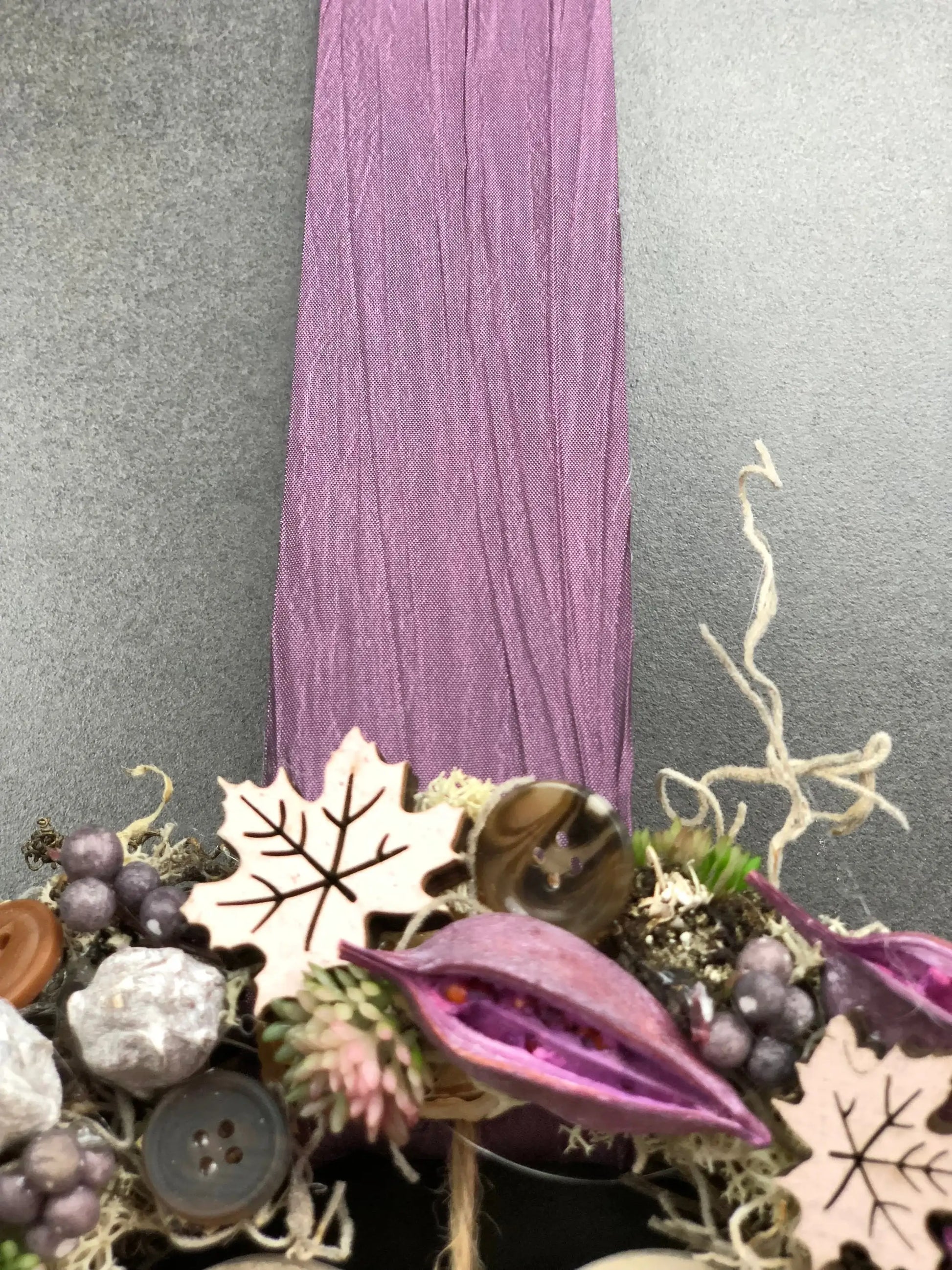 Türkranz 22cm Türdeko Türschmuck Herz Welcome Modern Tür Schmuck Herbst herbstlich ganzjährig Herbst – handgemacht aus Seiden- und Kunstblumen, langlebig & pflegeleicht von SarahsFlowerStudio