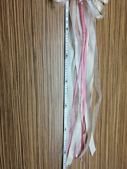2 Schleifen 60cmx25cm Autoschleifen für Seitenspiegel Kirchenbank in Wunschfarbe große Schleife Dekoration Rose – handgemacht aus Seiden- und Kunstblumen, langlebig & pflegeleicht von SarahsFlowerStudio