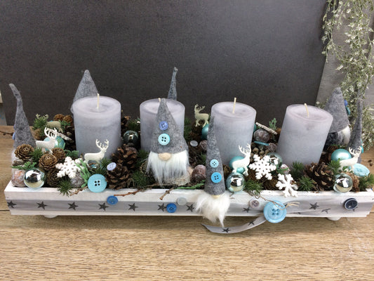 Weihnachtskranz – handgefertigt – Seidenblumen & Kunstblumen – SarahsFlowerStudio