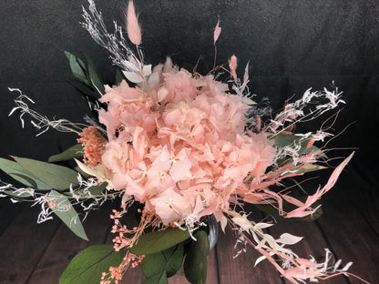 Strauß Gefriergetrocknet Hortensie Tischdeko Tischgesteck Gräser Trockenblumen Trockenmaterial Natur natürlich dried bouquet dried Flowers – handgemacht aus Seiden- und Kunstblumen, langlebig & pflegeleicht von SarahsFlowerStudio
