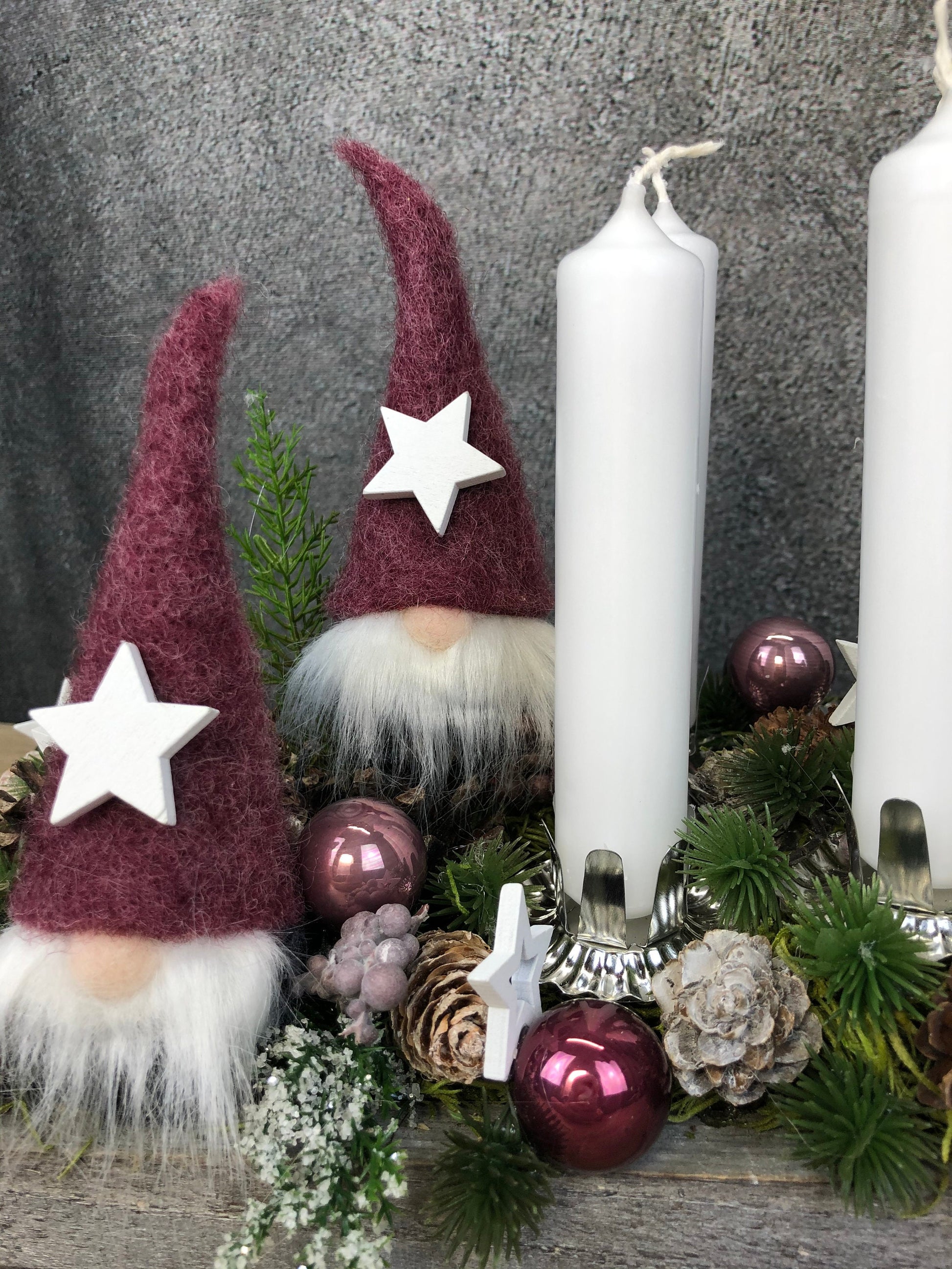 Weihnachtskranz – handgefertigt – Seidenblumen & Kunstblumen – SarahsFlowerStudio