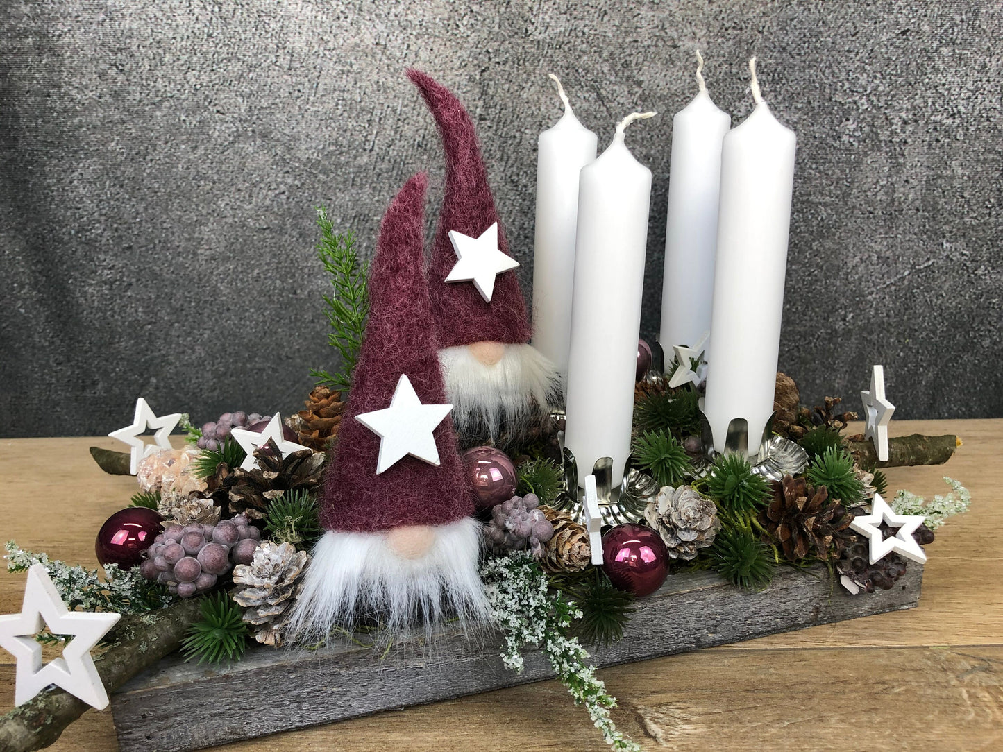 Weihnachtskranz – handgefertigt – Seidenblumen & Kunstblumen – SarahsFlowerStudio
