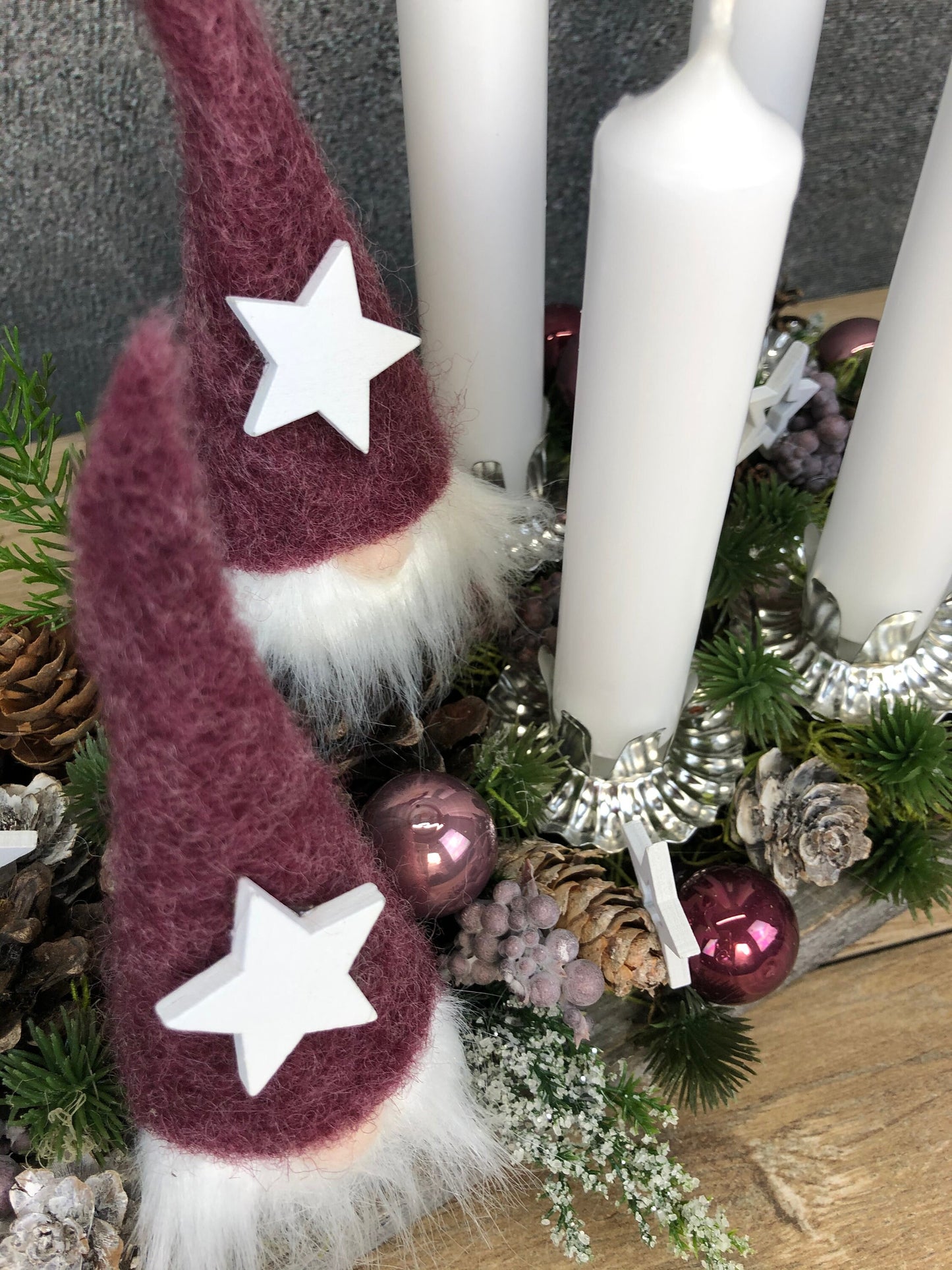 Weihnachtskranz – handgefertigt – Seidenblumen & Kunstblumen – SarahsFlowerStudio