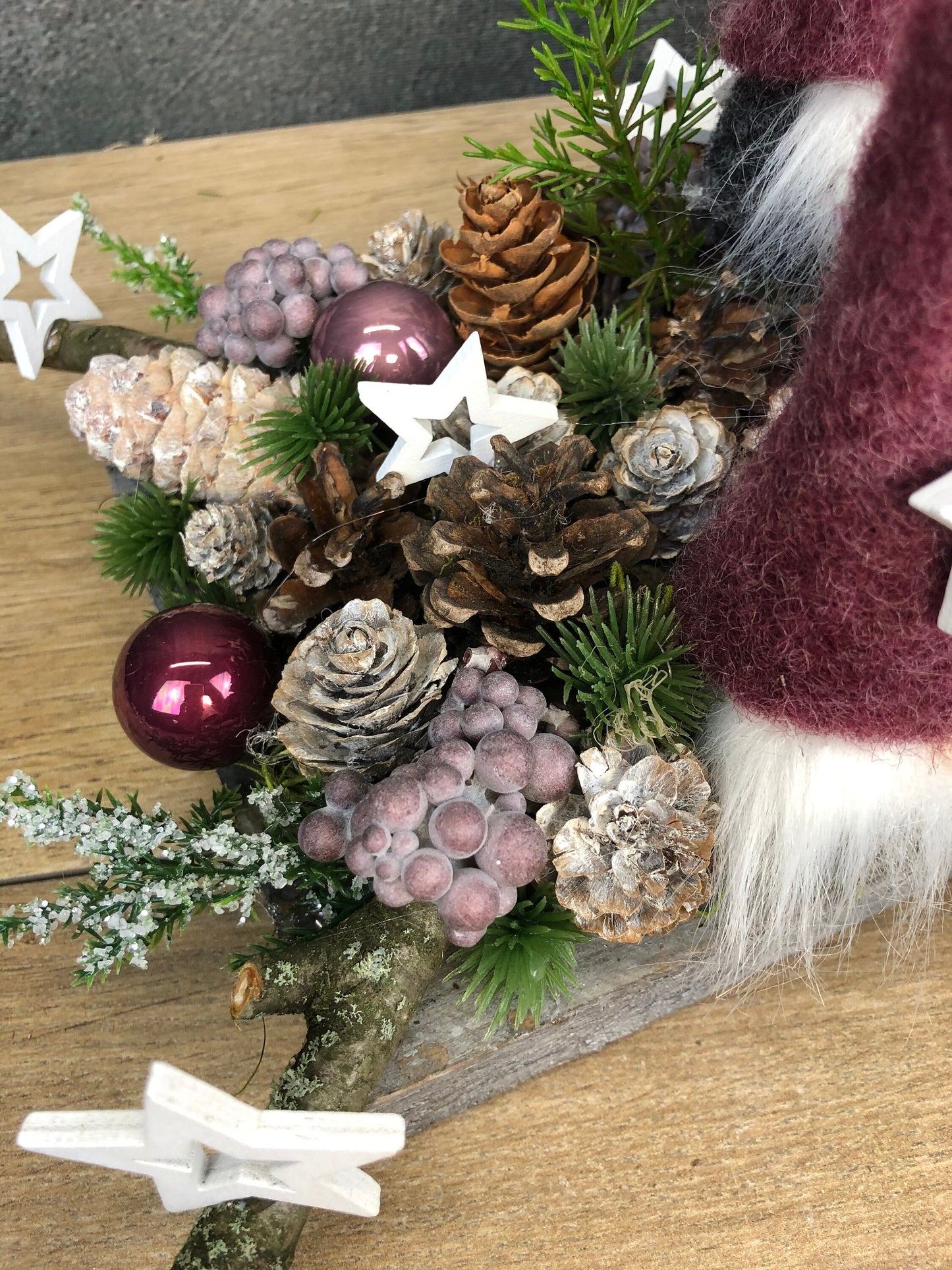 Weihnachtskranz – handgefertigt – Seidenblumen & Kunstblumen – SarahsFlowerStudio