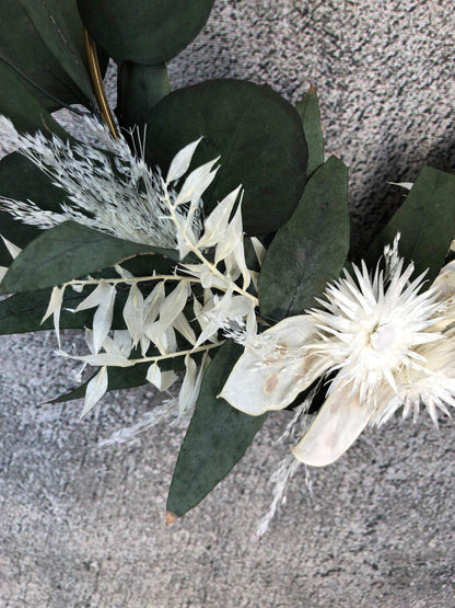 Türkranz Kranz Ring Pampasgräser Pampasgras Gräser Wandkranz Trockenblumen Natur natürlich Hoop Herbst Herbstlich – handgemacht aus Seiden- und Kunstblumen, langlebig & pflegeleicht von SarahsFlowerStudio