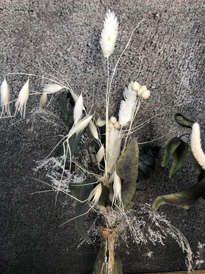 Tischdeko 3er Set Blumen Tischgesteck Strauß Gläser Flasche Gräser Trockenblumen Trockenmaterial Natur natürlich dried bouquet dried Flowers – handgemacht aus Seiden- und Kunstblumen, langlebig & pflegeleicht von SarahsFlowerStudio