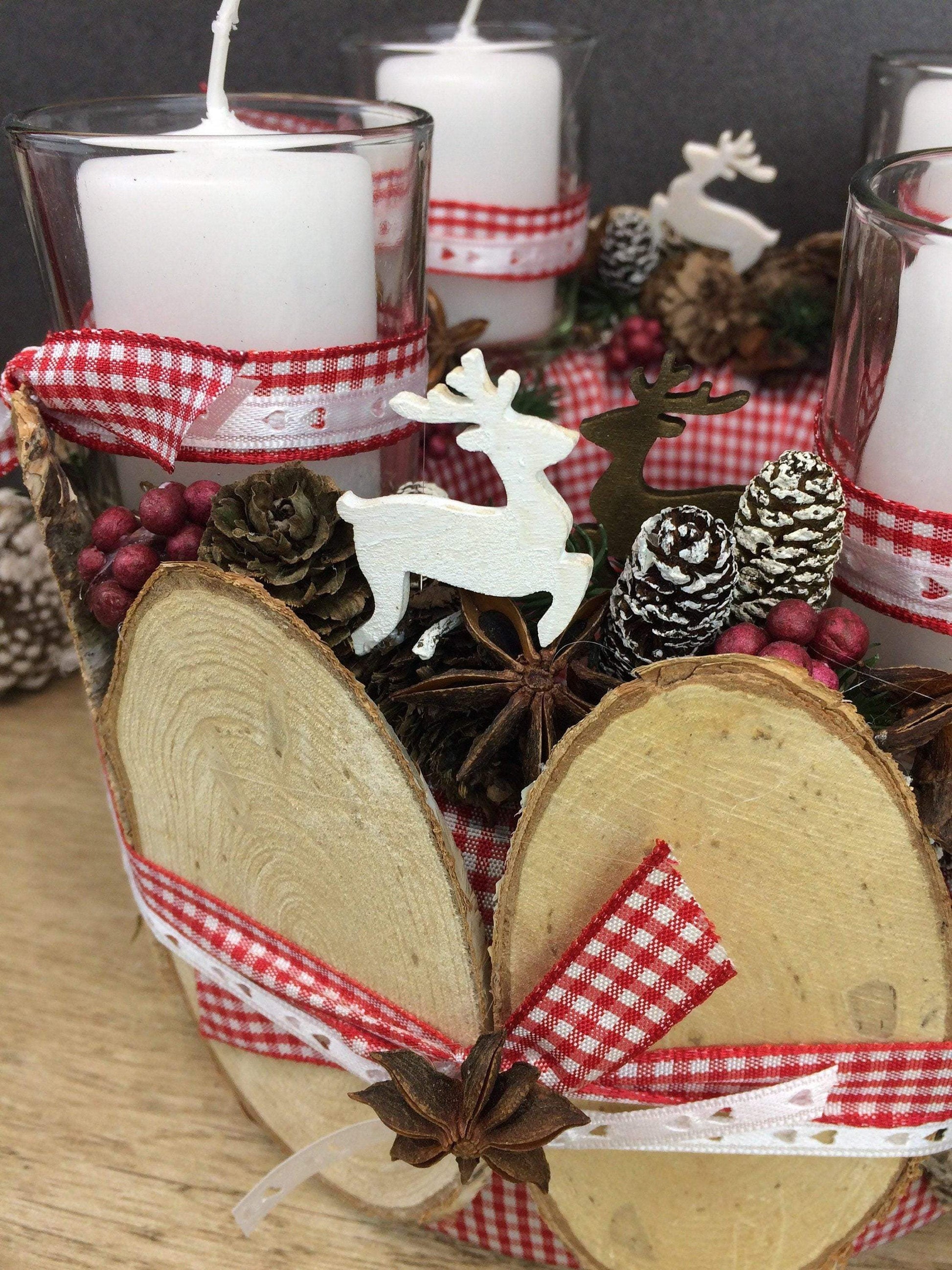Adventskranz – handgemacht aus Seiden- und Kunstblumen, langlebig & pflegeleicht von SarahsFlowerStudio
