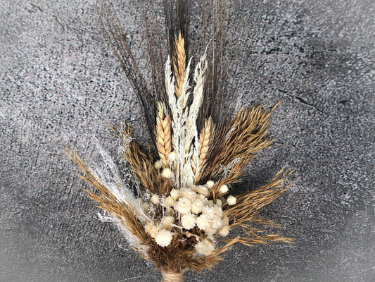 Trockenblumenstrauß Strauß Herbst Herbstlich Gras Gräser Trockenblumen Trockenmaterial Natur natürlich dried bouquet dried Flowers – handgemacht aus Seiden- und Kunstblumen, langlebig & pflegeleicht von SarahsFlowerStudio