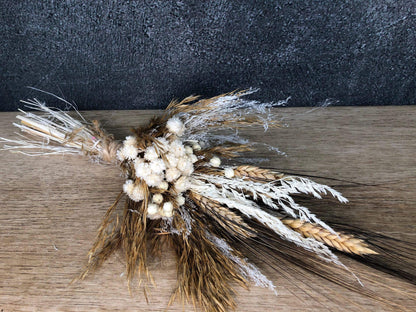 Trockenblumenstrauß Strauß Herbst Herbstlich Gras Gräser Trockenblumen Trockenmaterial Natur natürlich dried bouquet dried Flowers – handgemacht aus Seiden- und Kunstblumen, langlebig & pflegeleicht von SarahsFlowerStudio