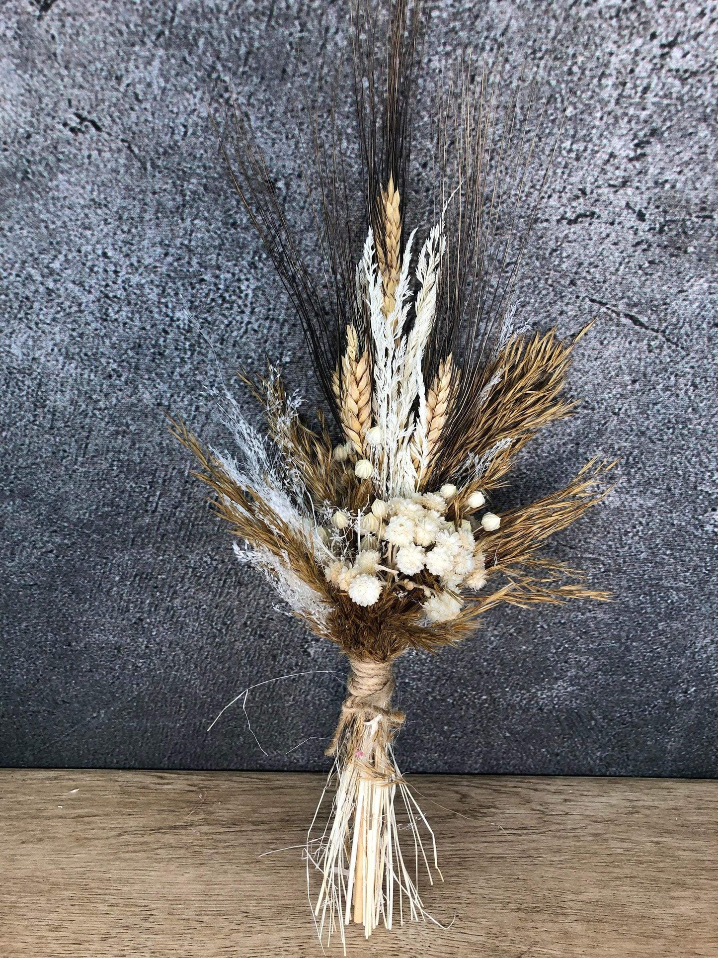 Trockenblumenstrauß Strauß Herbst Herbstlich Gras Gräser Trockenblumen Trockenmaterial Natur natürlich dried bouquet dried Flowers – handgemacht aus Seiden- und Kunstblumen, langlebig & pflegeleicht von SarahsFlowerStudio