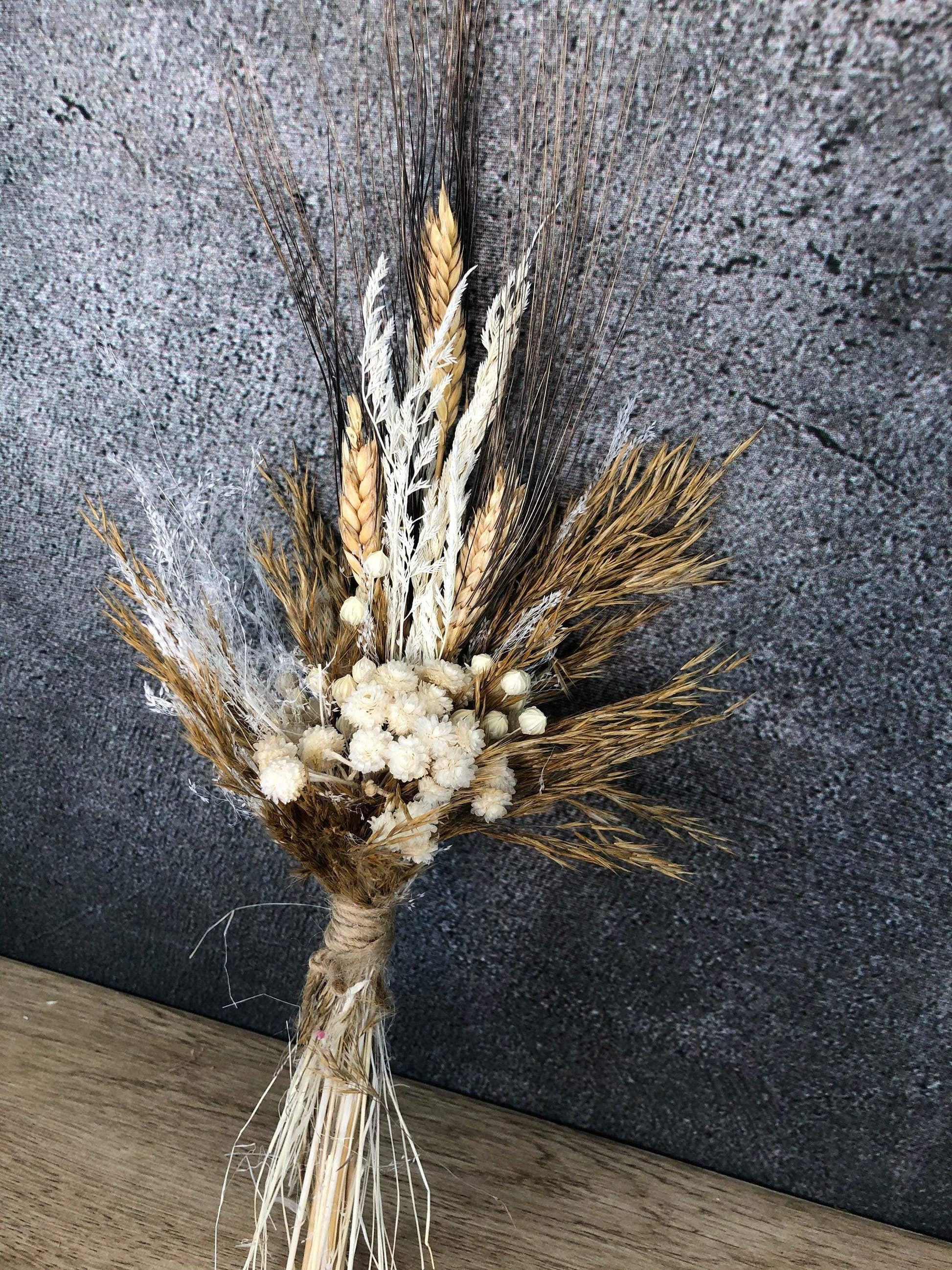 Trockenblumenstrauß Strauß Herbst Herbstlich Gras Gräser Trockenblumen Trockenmaterial Natur natürlich dried bouquet dried Flowers – handgemacht aus Seiden- und Kunstblumen, langlebig & pflegeleicht von SarahsFlowerStudio