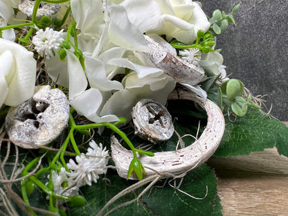 Grabgesteck Grabschmuck Gesteck Grab Allerheiligen extra Schwer Grave Arrangument grave flowers longlasting Grabdeko Grabdekoration – handgemacht aus Seiden- und Kunstblumen, langlebig & pflegeleicht von SarahsFlowerStudio