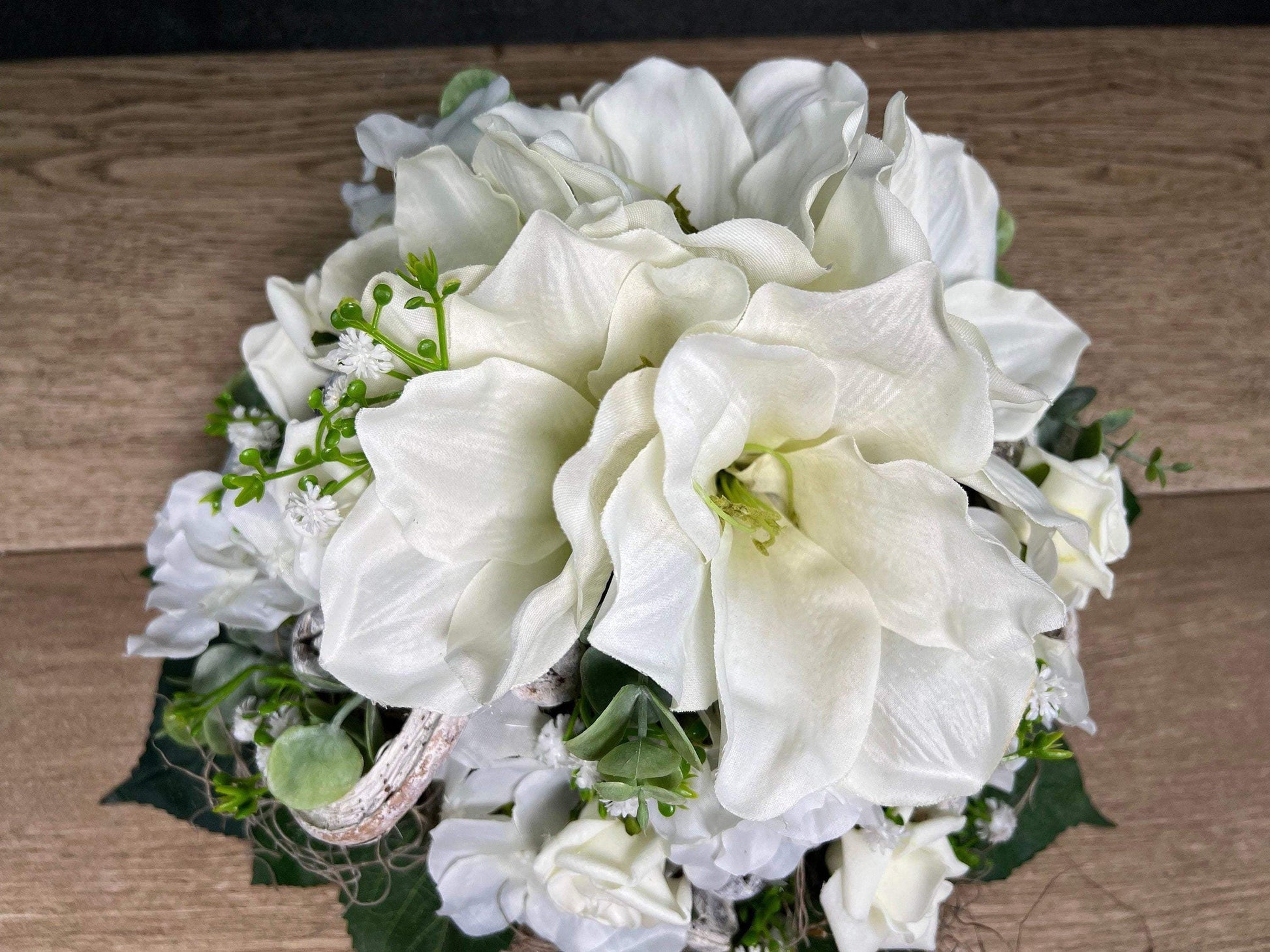 Grabgesteck Grabschmuck Gesteck Grab Allerheiligen extra Schwer Grave Arrangument grave flowers longlasting Grabdeko Grabdekoration – handgemacht aus Seiden- und Kunstblumen, langlebig & pflegeleicht von SarahsFlowerStudio