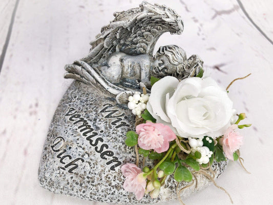 Grabgesteck Grabschmuck Urnengesteck Urnengrab Grabdekoration Grabschmuck Allerheiligen – handgemacht aus Seiden- und Kunstblumen, langlebig & pflegeleicht von SarahsFlowerStudio