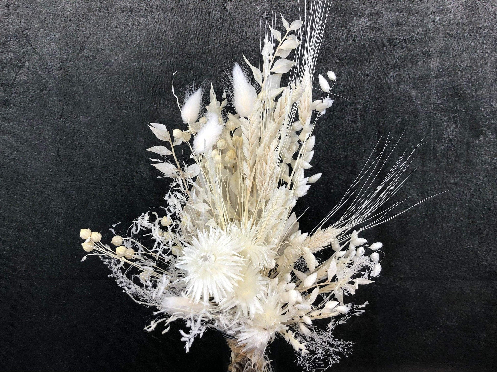 Trockenblumenstrauß Strauß Gräser mit Ruskus Gräser Trockenblumen Trockenmaterial Natur natürlich dried bouquet dried Flowers – handgemacht aus Seiden- und Kunstblumen, langlebig & pflegeleicht von SarahsFlowerStudio
