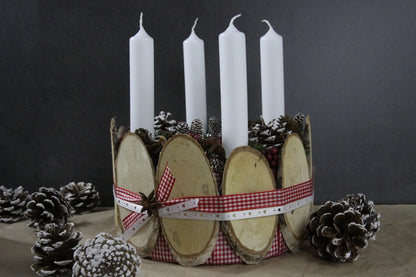 Adventskranz – handgemacht aus Seiden- und Kunstblumen, langlebig & pflegeleicht von SarahsFlowerStudio