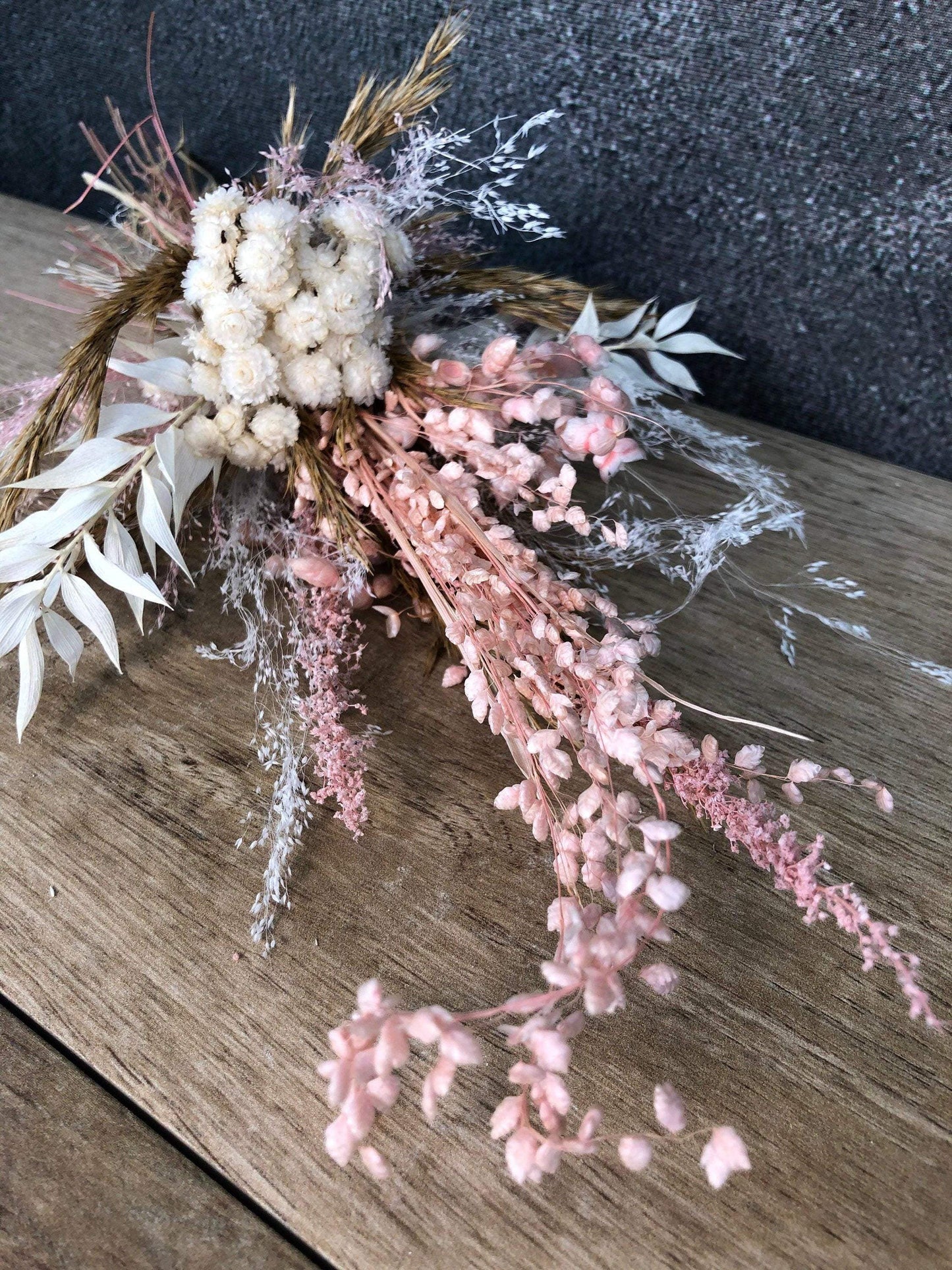 Trockenblumenstrauß Strauß Gräser Gras Gräser Trockenblumen Trockenmaterial Natur natürlich dried bouquet dried Flowers – handgemacht aus Seiden- und Kunstblumen, langlebig & pflegeleicht von SarahsFlowerStudio