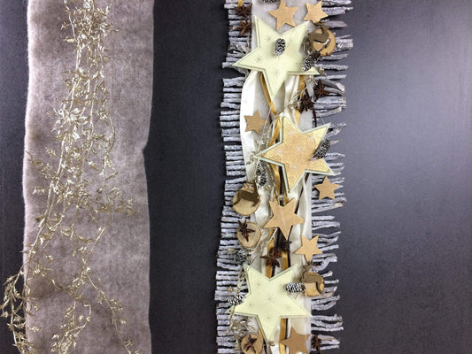Weihnachten Advent Türdeko Türdekoration Wanddeko Wanddekoration Türkranz – handgemacht aus Seiden- und Kunstblumen, langlebig & pflegeleicht von SarahsFlowerStudio