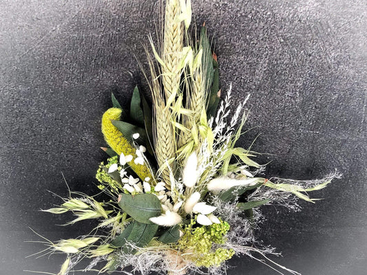 Trockenblumenstrauß Strauß Gräser mit Exoten Eukalyptus Gräser Trockenblumen Trockenmaterial Natur natürlich dried bouquet dried Flowers – handgemacht aus Seiden- und Kunstblumen, langlebig & pflegeleicht von SarahsFlowerStudio