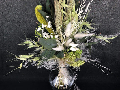 Trockenblumenstrauß Strauß Gräser mit Exoten Eukalyptus Gräser Trockenblumen Trockenmaterial Natur natürlich dried bouquet dried Flowers – handgemacht aus Seiden- und Kunstblumen, langlebig & pflegeleicht von SarahsFlowerStudio