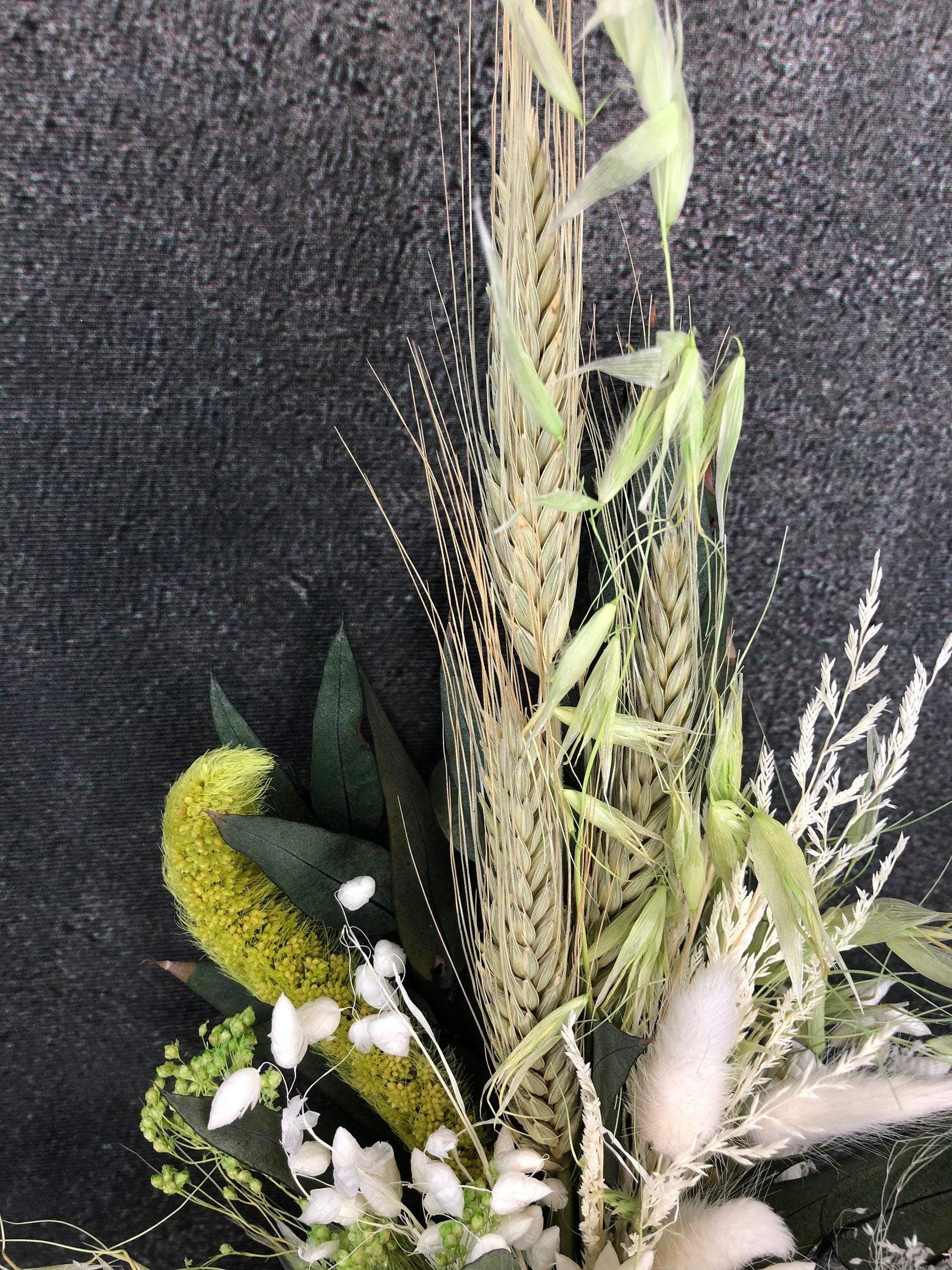 Trockenblumenstrauß Strauß Gräser mit Exoten Eukalyptus Gräser Trockenblumen Trockenmaterial Natur natürlich dried bouquet dried Flowers – handgemacht aus Seiden- und Kunstblumen, langlebig & pflegeleicht von SarahsFlowerStudio