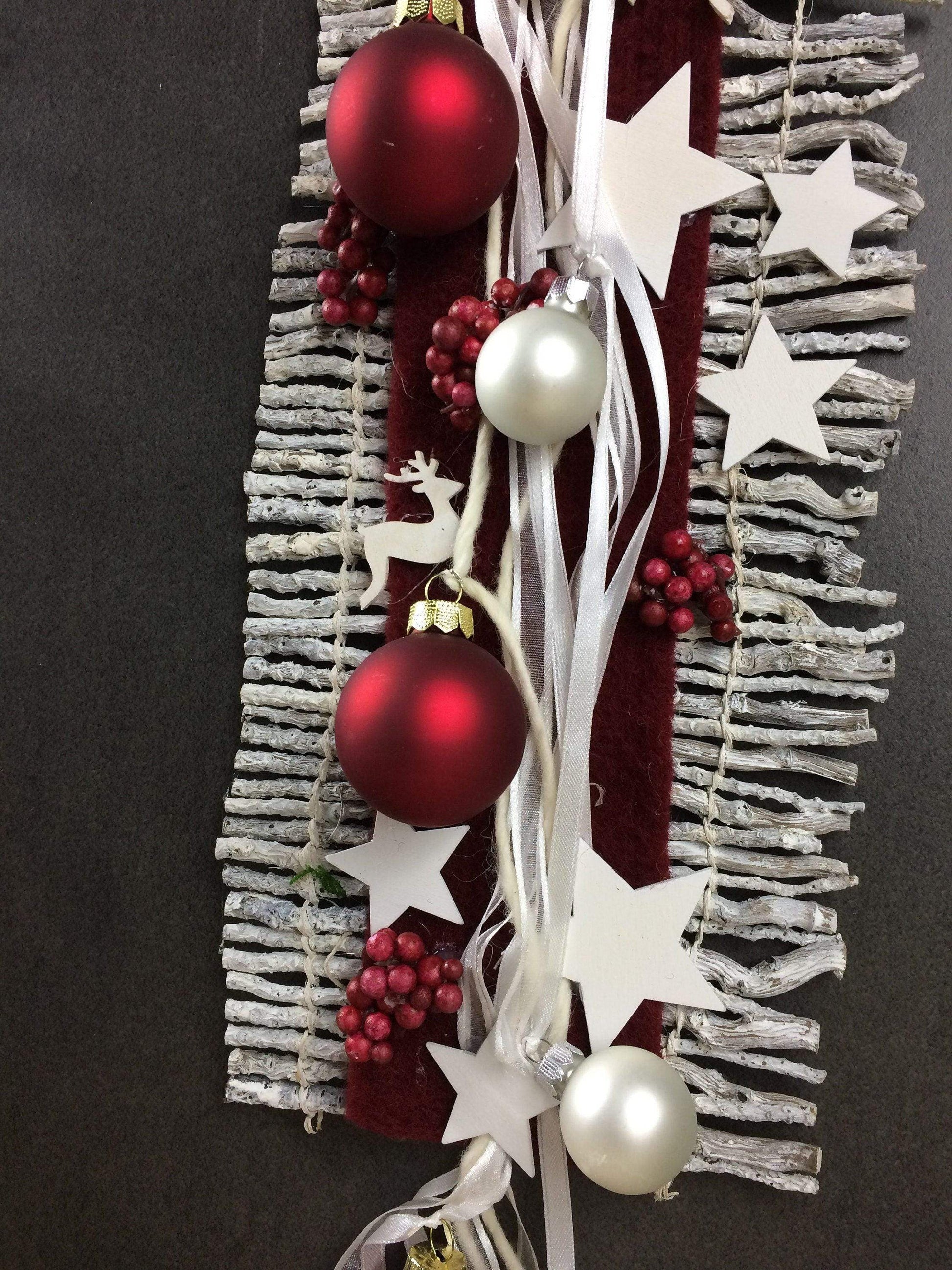 Wunschfarbe Advent Türdeko Türdekoration Wanddeko Wanddekoration Türkranz – handgemacht aus Seiden- und Kunstblumen, langlebig & pflegeleicht von SarahsFlowerStudio