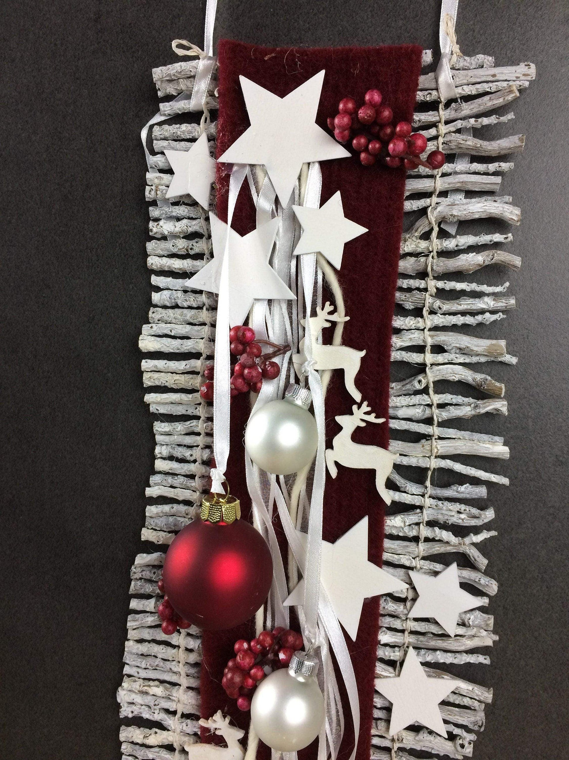 Wunschfarbe Advent Türdeko Türdekoration Wanddeko Wanddekoration Türkranz – handgemacht aus Seiden- und Kunstblumen, langlebig & pflegeleicht von SarahsFlowerStudio