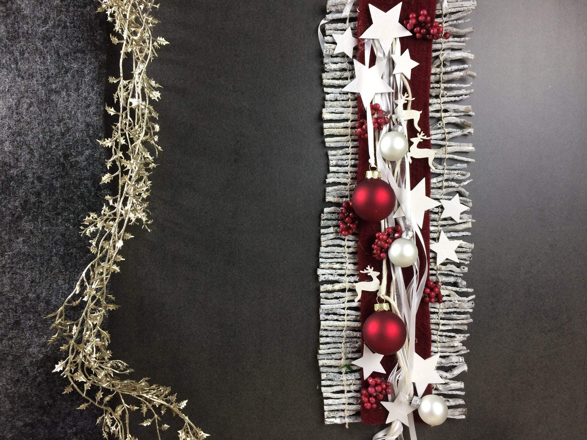Wunschfarbe Advent Türdeko Türdekoration Wanddeko Wanddekoration Türkranz – handgemacht aus Seiden- und Kunstblumen, langlebig & pflegeleicht von SarahsFlowerStudio