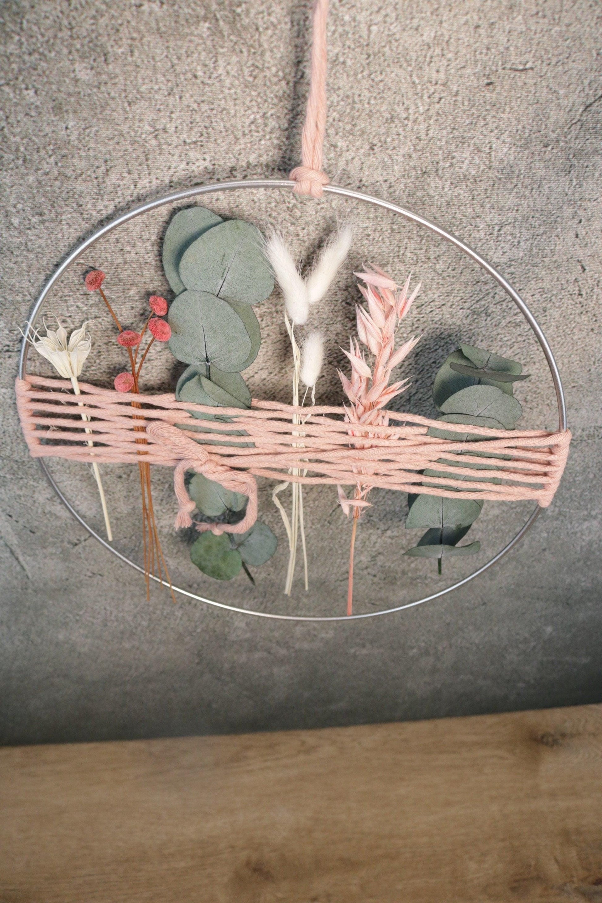 Trockenblumen Wandgirlande Eukalyptus – Fensterdeko langlebig – Trockenblumen – SarahsFlowerStudio