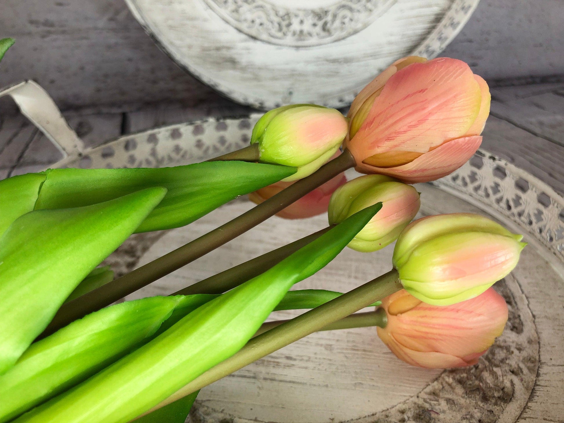 Künstliche Tulpen Seidenblumen – Real Touch hochwertig & naturgetreu – Seidenblumen Stielware – SarahsFlowerStudio