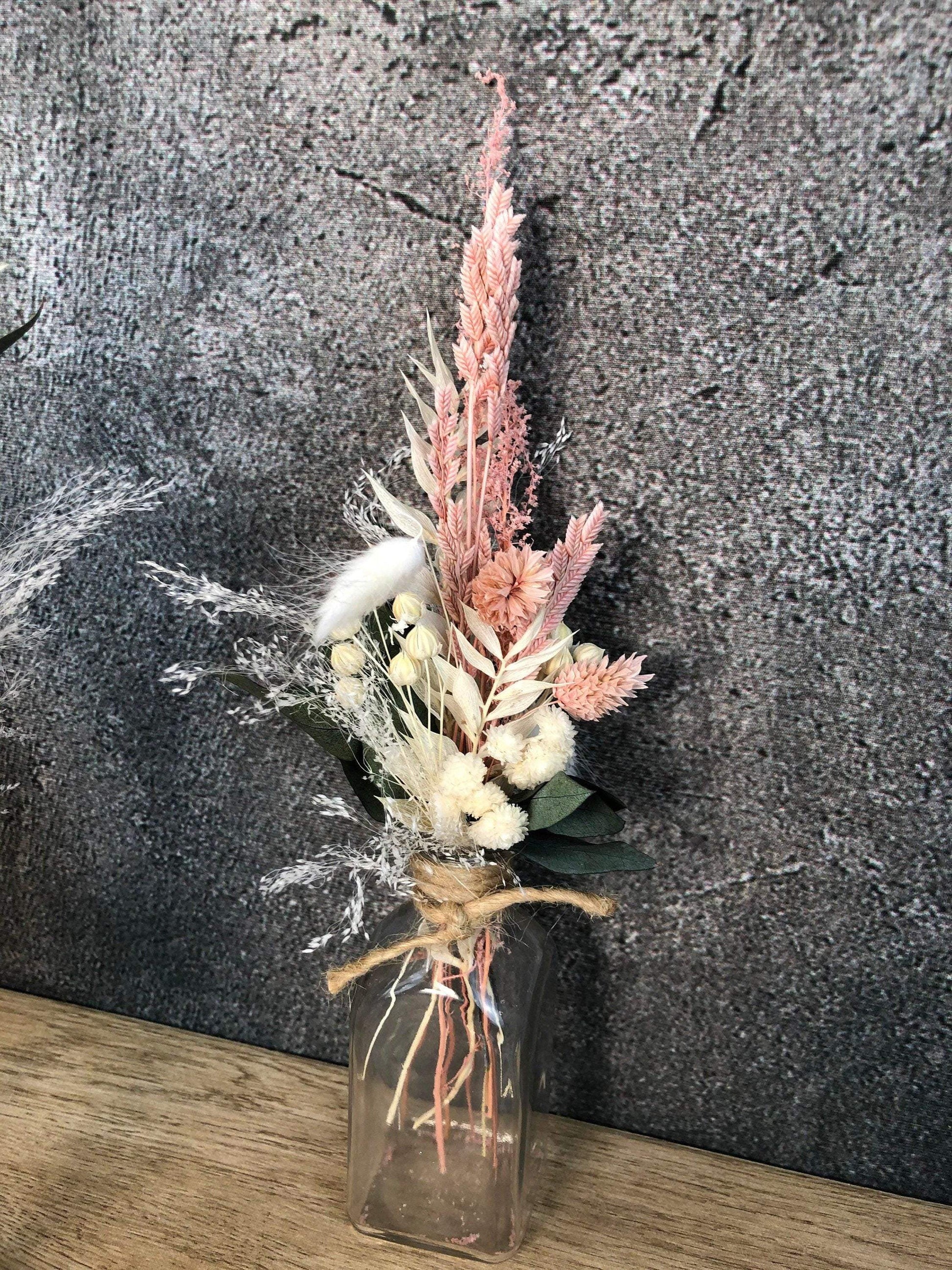 Tischdeko-OHNE VASE- Blumen Tischgesteck Strauß Gräser Trockenblumen Trockenmaterial Natur natürlich dried bouquet dried Flowers – handgemacht aus Seiden- und Kunstblumen, langlebig & pflegeleicht von SarahsFlowerStudio