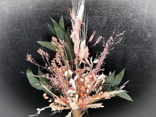Trockenblumenstrauß Strauß Gräser mit Exoten Eukalyptus Gräser Trockenblumen Trockenmaterial Natur natürlich dried bouquet dried Flowers – handgemacht aus Seiden- und Kunstblumen, langlebig & pflegeleicht von SarahsFlowerStudio