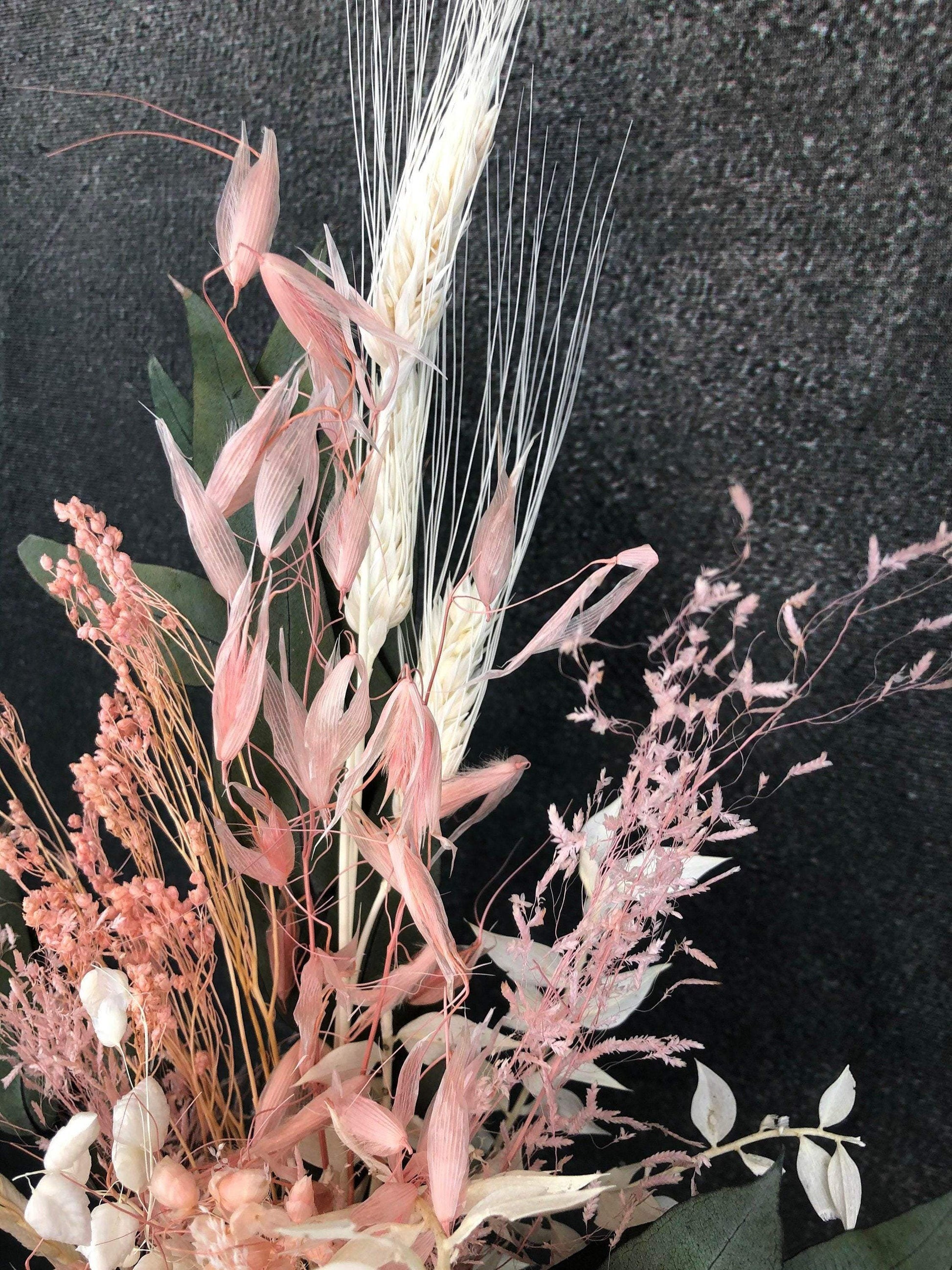 Trockenblumenstrauß Strauß Gräser mit Exoten Eukalyptus Gräser Trockenblumen Trockenmaterial Natur natürlich dried bouquet dried Flowers – handgemacht aus Seiden- und Kunstblumen, langlebig & pflegeleicht von SarahsFlowerStudio
