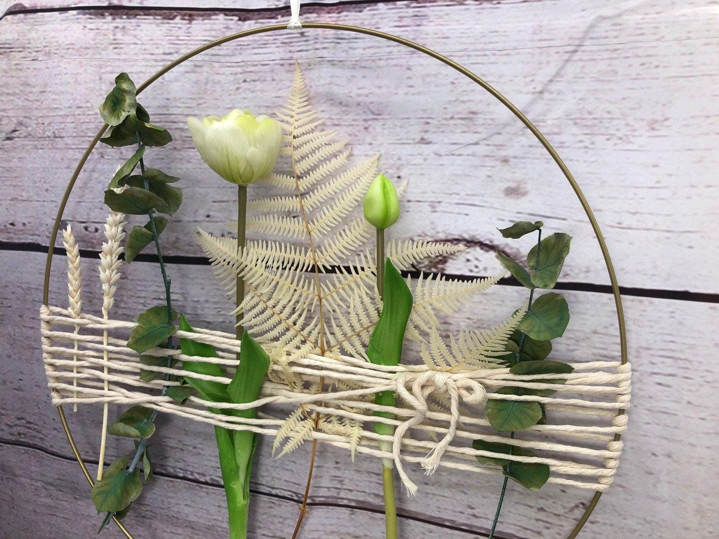 Eukalyptus Trockenblumen Girlande – Fensterdeko handgefertigt – Trockenblumen – SarahsFlowerStudio